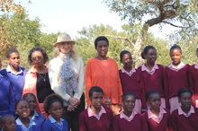 Princess Michael with learners
